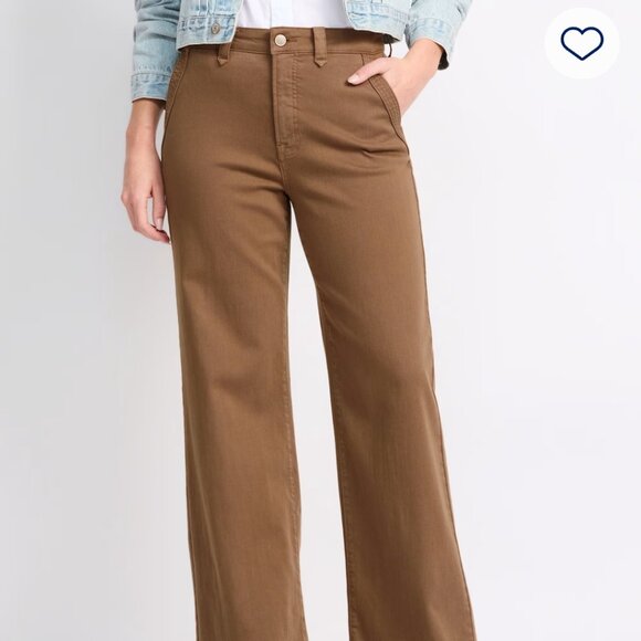 cosmic blue love Pants - Portia High Rise Wide Leg Pant